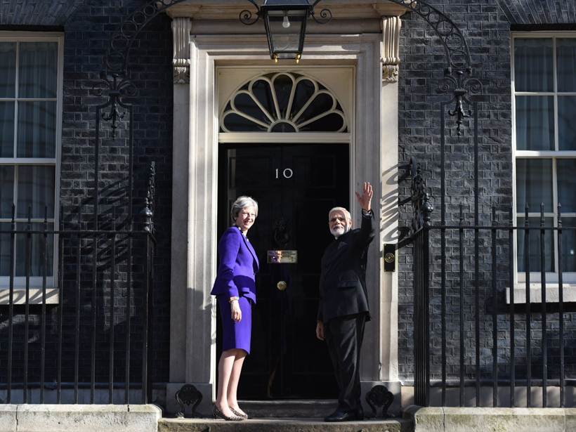 Modi is in London to attend the Commonwealth Heads of Government Meeting.