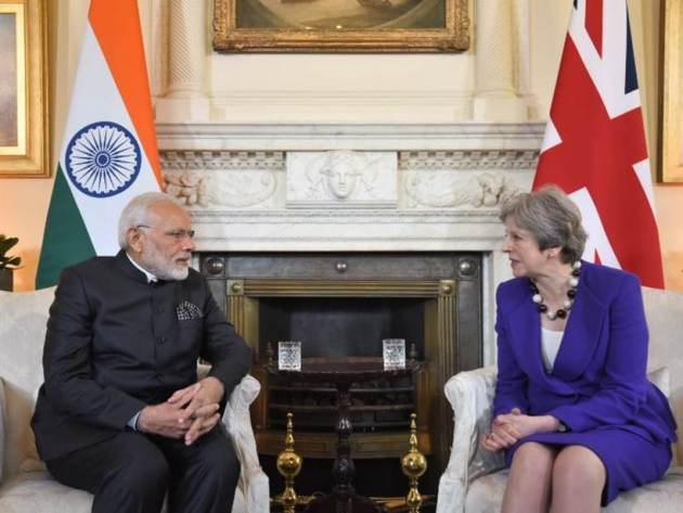 Modi is in London to attend the Commonwealth Heads of Government Meeting.