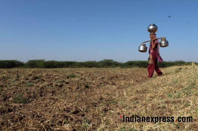 gujarat photos, water crisis images, gujarat draught pictures, morbi district photo, narmada shortage pics, sardar sarovar dam, indian express
