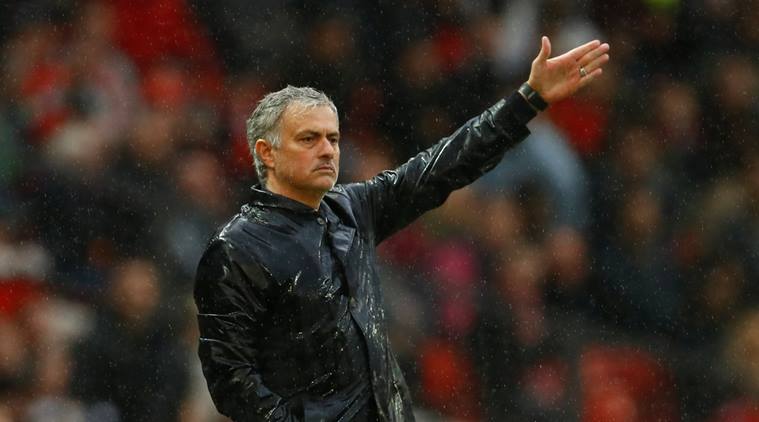 Manchester United manager Jose Mourinho gestures during the game against West Brom