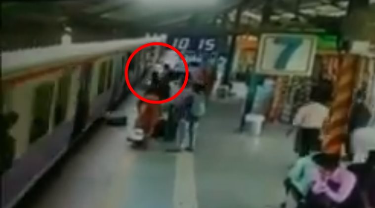 Watch: Quick to react, RPF saves woman from slipping under train in ...
