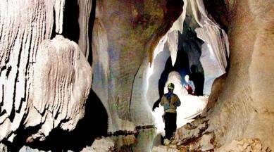 krem puri cave, krem puri meghalaya, worlds longest sandstone cave, fairy cave meghalaya, fairy cave krem puri, dinosaur fossils krem puri, longest sandstone cave meghalaya fairy cave, indian express, indian express news