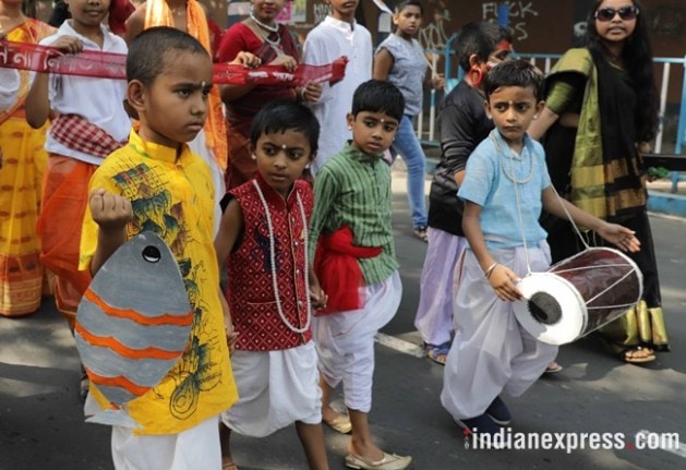 the rally Starts fron Sukanta Setu Jadavpur ends at Dhakuria bridge in South Kolkata