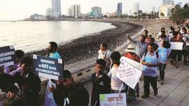 mumbai students protest, Protest against fund cuts, mumbai ambedkar jayanti, worli, haji ali, mumbai protest, march for science