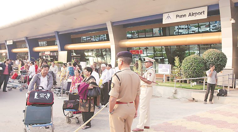Pune airport, Pune news, Pune airport toilets, Pune news, indian express news