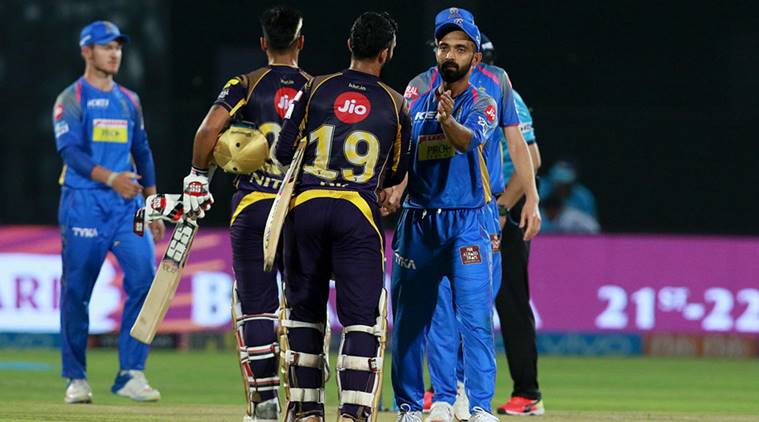 😝[IPLT20 2019] RR vs KKR: Knight Riders' easy win over Rajasthan Royals, KKR at the top in the points table