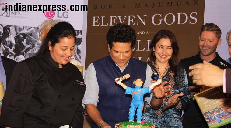 Sachin Tendulkar at a book launch event in Mumbai