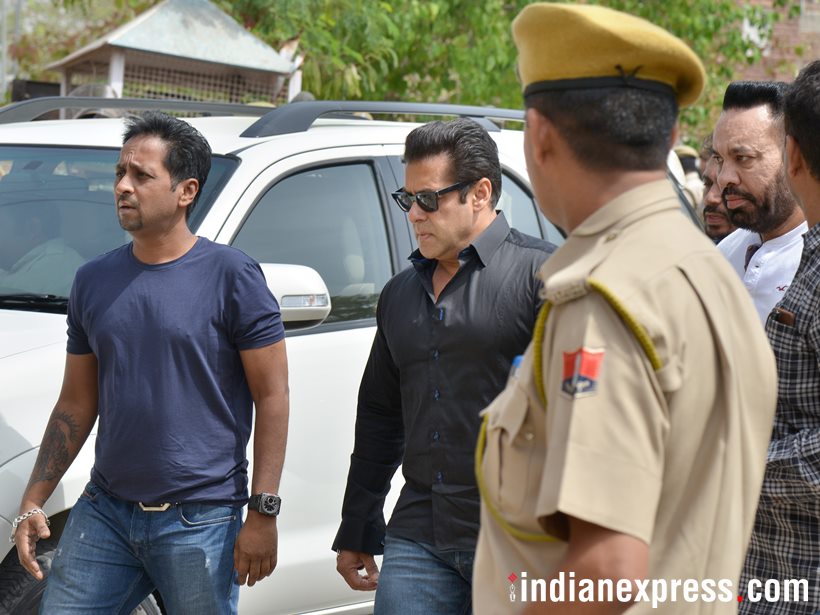 Salman Khan photos, blackbuck poaching case, Salman Khan pictures, jodhpur jail images, jodhpur court images, indian express