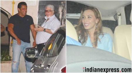 Iulia Vantur, Sonakshi Sinha, Suniel Shetty and others visit Salman Khan, see photos