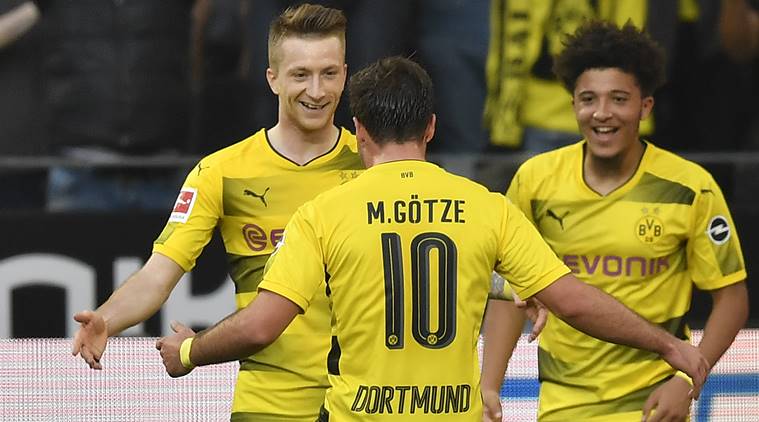 Jadon Sancho Nets First Borussia Dortmund Goal In 4 0 Hammering Of Bayer Leverkusen Sports News The Indian Express