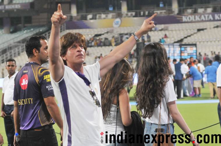 SRK at Kolkata Knight Riders match