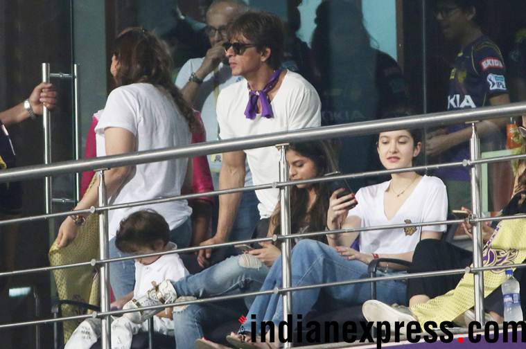 Shah Rukh khan at KKR match