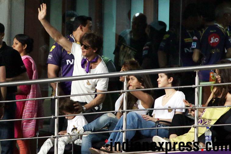 Shah Rukh khan at Indian Premier League 2018 match