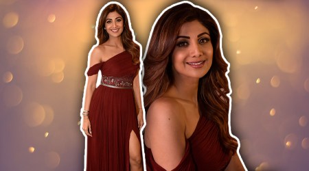 Shilpa Shetty, Shilpa Shetty gowns, Aroka, Shilpa Shetty Aroka Shilpa Shetty fashion, Shilpa Shetty style, Shilpa Shetty latest photos, Shilpa Shetty latest news, Shilpa Shetty images, Shilpa Shetty pictures, Shilpa Shetty updates, celeb fashion, bollywood fashion, indian express, indian express news