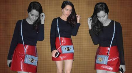 Shraddha Kapoor, Shraddha Kapoor red skirt, Shraddha Kapoor metallic red skirt, Shraddha Kapoor latest photos, Shraddha Kapoor fashion, Shraddha Kapoor movies, Shraddha Kapoor western outfits, indian express, indian express news