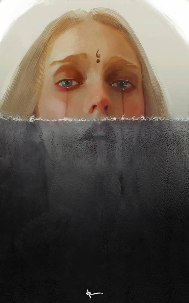 Depression, stress awareness month, Sief Hamza, Sief Hamza facebook, Sief Hamza paintings, Sief Hamza drawings, Sief Hamza artist, Sief Hamza fight against depression, Indian express, viral paintings, art and culture, amateur painters