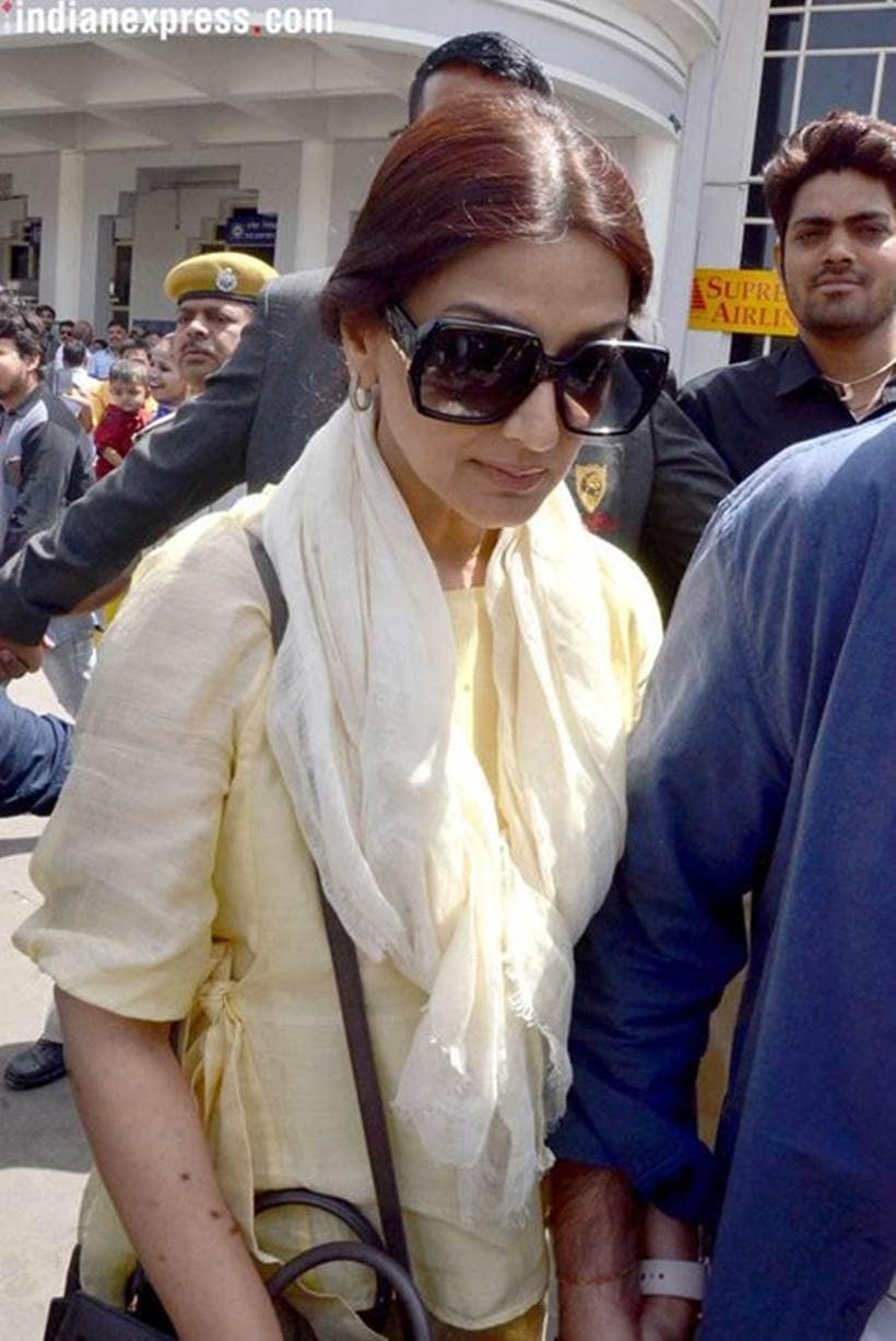 sonali bendre in jodhpur for blackbuck case