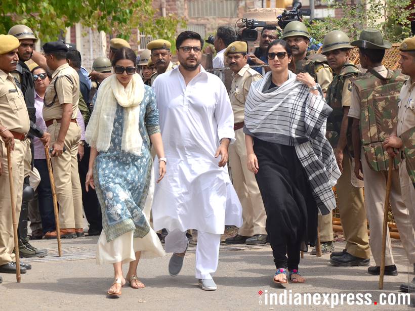 Salman Khan photos, blackbuck poaching case, Salman Khan pictures, jodhpur jail images, jodhpur court images, indian express