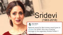 sridevi, Sridevi national award, Sridevi best actress award mom, Sridevi National Award Posthumously MOM, MOM Sridevi, Sridevi movies, best movies of Sridevi, Twitter reaction mom Sridevi, national awards 2018, Indian express