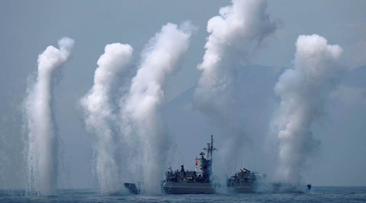 China sends warning to Taiwan with naval drills near island