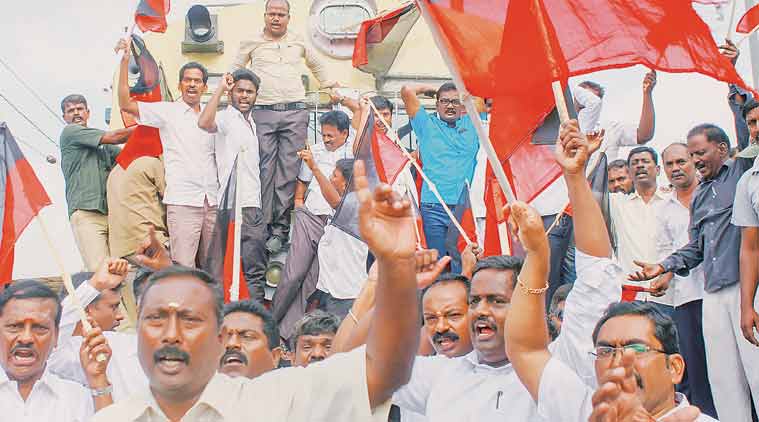 Tamil Nadu, Tamil Nadu news, Jallikattu protests, Tamil nadu farmer suicides, Cauvery water dispute, Supreme Court, indian express