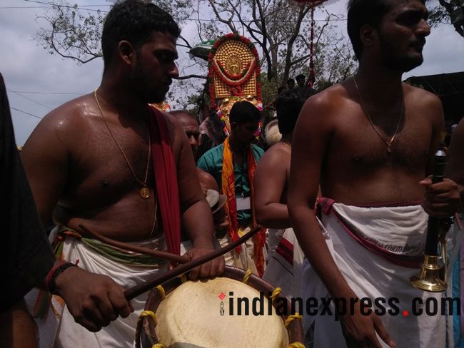thrissur pooram, thrissur pooram 2018, thrissur pooram celebrations, thrissur pooram festival, thrissur pooram kerala, thrissur pooram celebrations kerala, thrissur pooram in malayalam, thrissur pooram elephants, indian express, indian express news