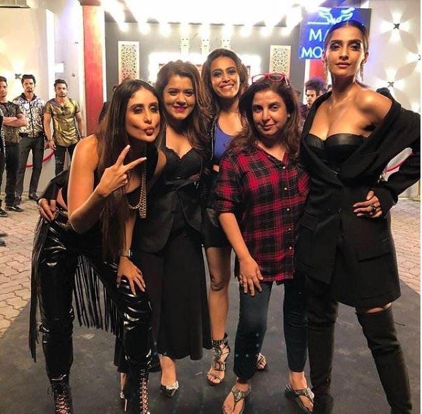 sonam kapoor, kareena kapoor shoot song with farah khan