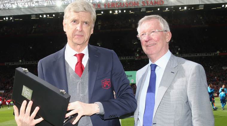 Here's what was written on trophy Sir Alex Ferguson gave to Arsene Wenger;  watch video | Sports News,The Indian Express