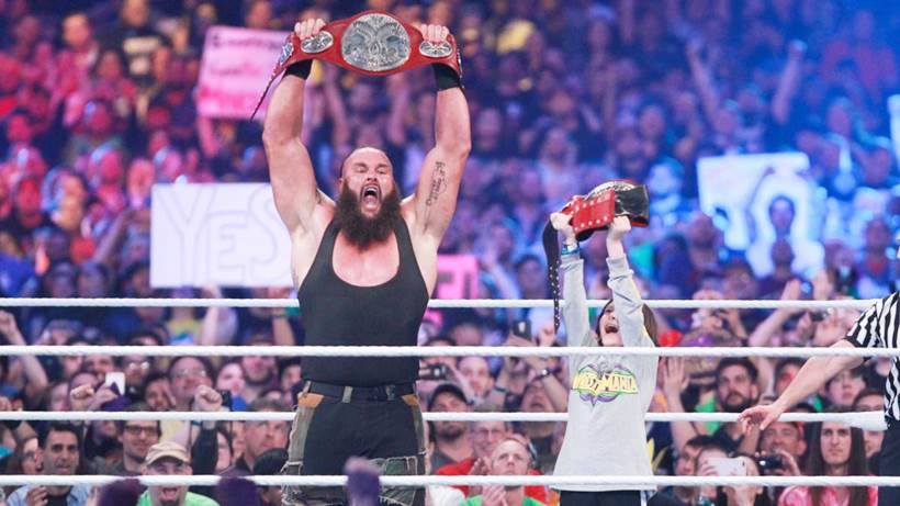 Braun Strowman with his tag partner Nicholas
