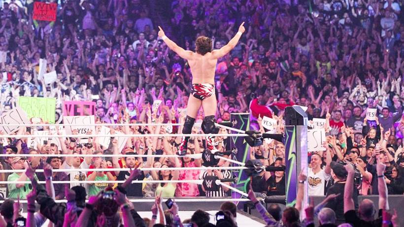Daniel Bryan chants "Yes"
