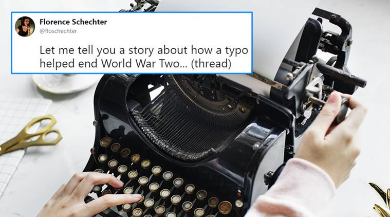 World War 2, Typo ended world war 2, typo WW2 story, how did WW2 end, twitter thread WW2, WW2 tweets, viral tweets, viral photos, indian express, indian express news