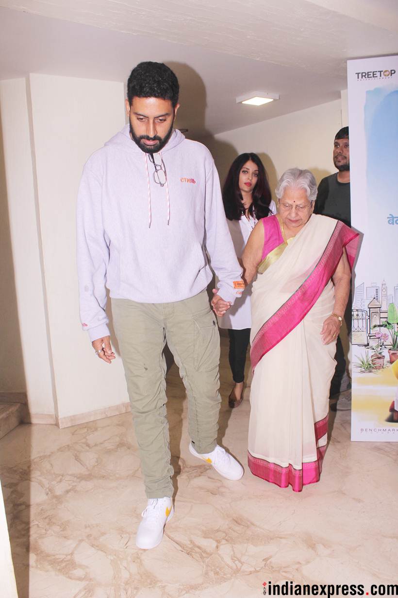 abhishek bachchan at 102 not out screening