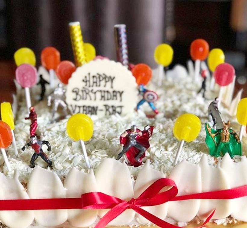 shilpa shetty son birthday cake