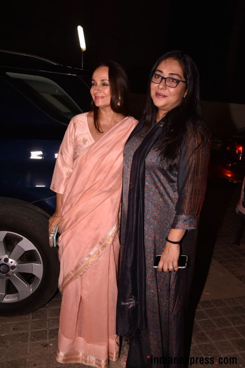 soni razdan and meghna gulzar at raazi's premiere