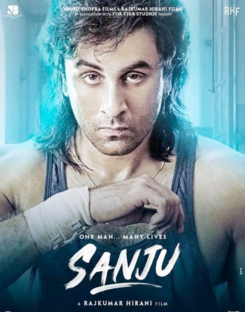 ranbir kapoor as sanjay dutt 90s look