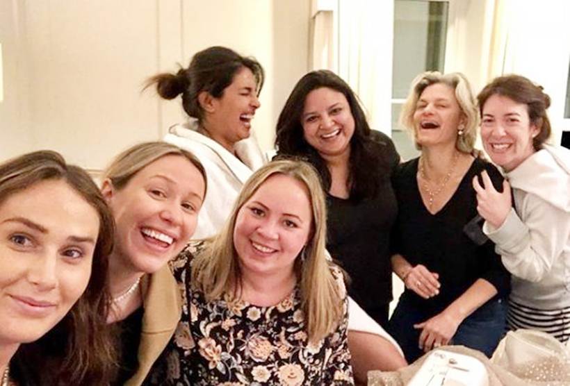 priyanka chopra and her team