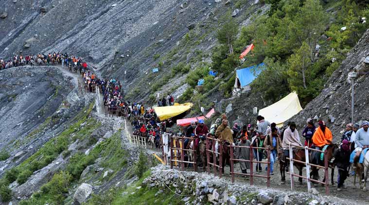 Amarnath Yatra, Amarnath Yatra safety, Amarnath Yatra bookings, separatists on Amarnath, Jammu and kashmir, indian express
