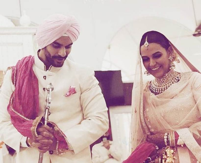 neha dhupia weds angad bedi