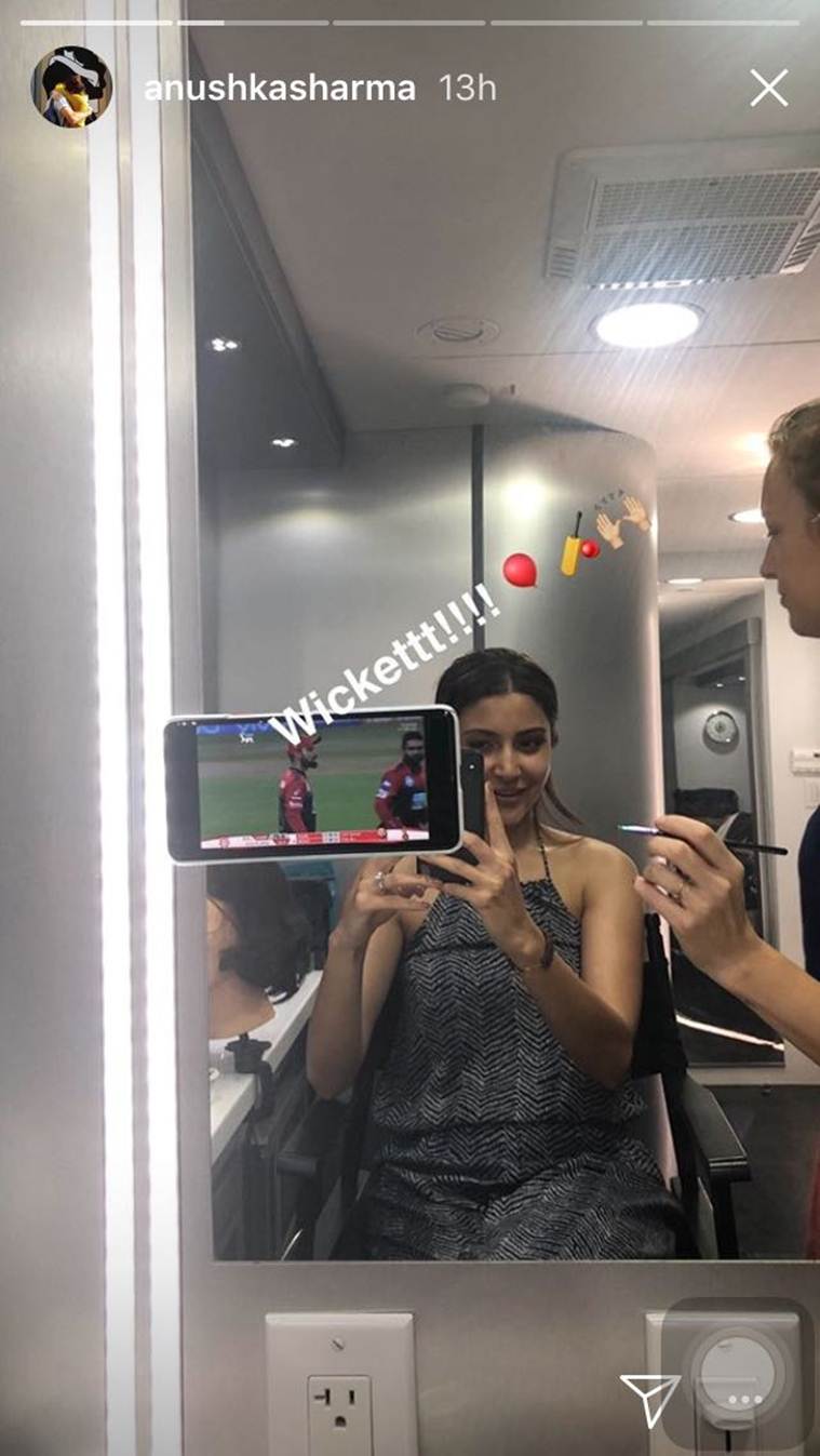 anushka sharma on the sets of zero