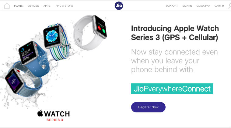 Apple watch cellular online jio