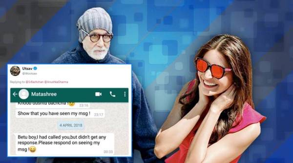 Anushka Sharma, amitabh bachchan, Big b tweets to Anushka, Anushka Sharma misses big b's birthday wish, big b wishes Anushka, wishing on tweet, Anushka Sharma pics, Anushka Sharma birthday, Anushka Sharma tweets, indian express, indian express news
