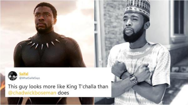 black panther, Chadwick Boseman, Chadwick Boseman lookalike, T’Challa in Black Panther, T’Challa lookalike, black panther doppleganger, viral news, indian express, trending news