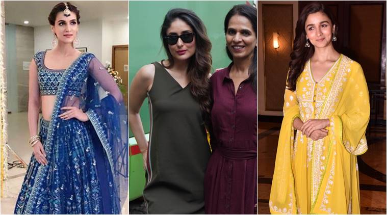 Bollywood fashion, celeb fashion, Kareena Kapoor Khan, Alia Bhatt, Kriti Sanon, indian express, indian express news