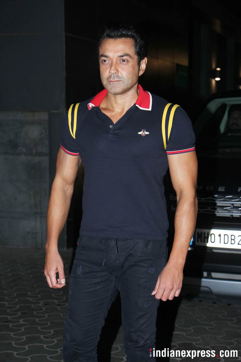 race 3 actor bobby deol at veere di wedding screening