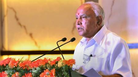 Karnataka BJP president B S Yeddyurappa at the release of the party’s manifesto for the assembly elections. (File)