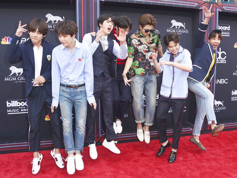 BTS arrived at the Billboard Music Awards