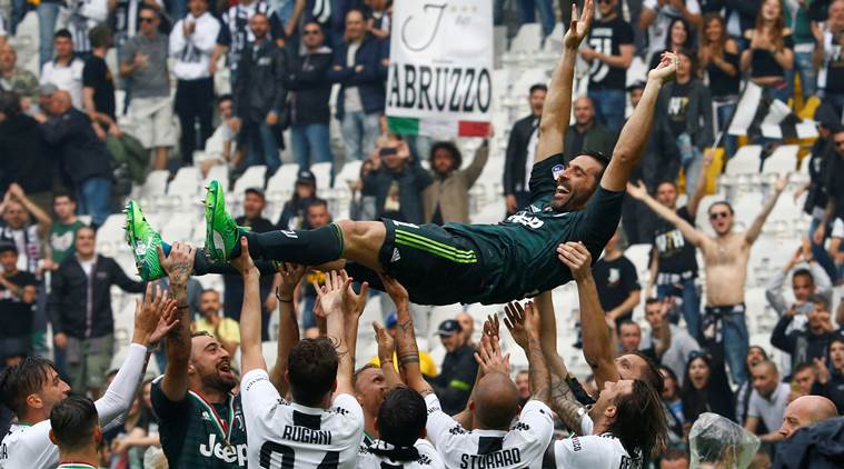 Image result for buffon juve farewell