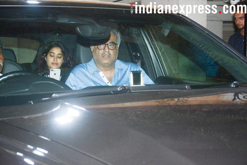 Jahnvi Kapoor and Boney Kapoor