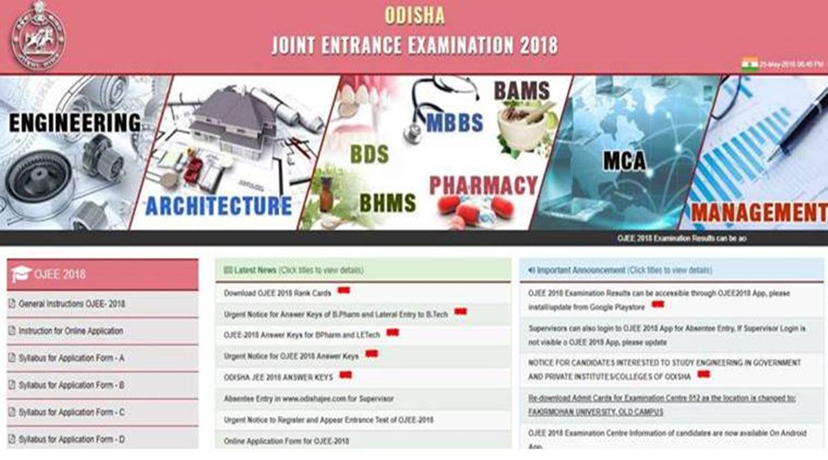 Odisha JEE results 2018 declared check at ojee.nic.in