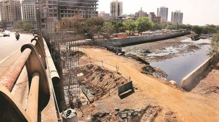 mumbai metro construction, mumbai metro 2a, Dahisar river, DMRC, Mumbai Metro Rail Corporation
